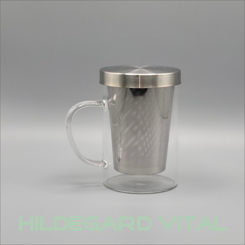 Teeglas mit Deckel